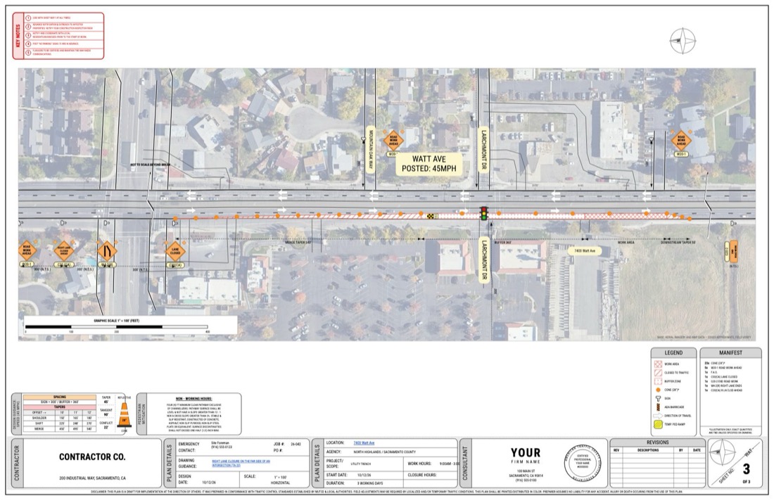 To-scale site plan sheet drawn over the aerial photo